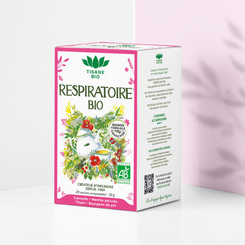 Romon Nature - Respiratoire Herbal Bagged Tea Blend