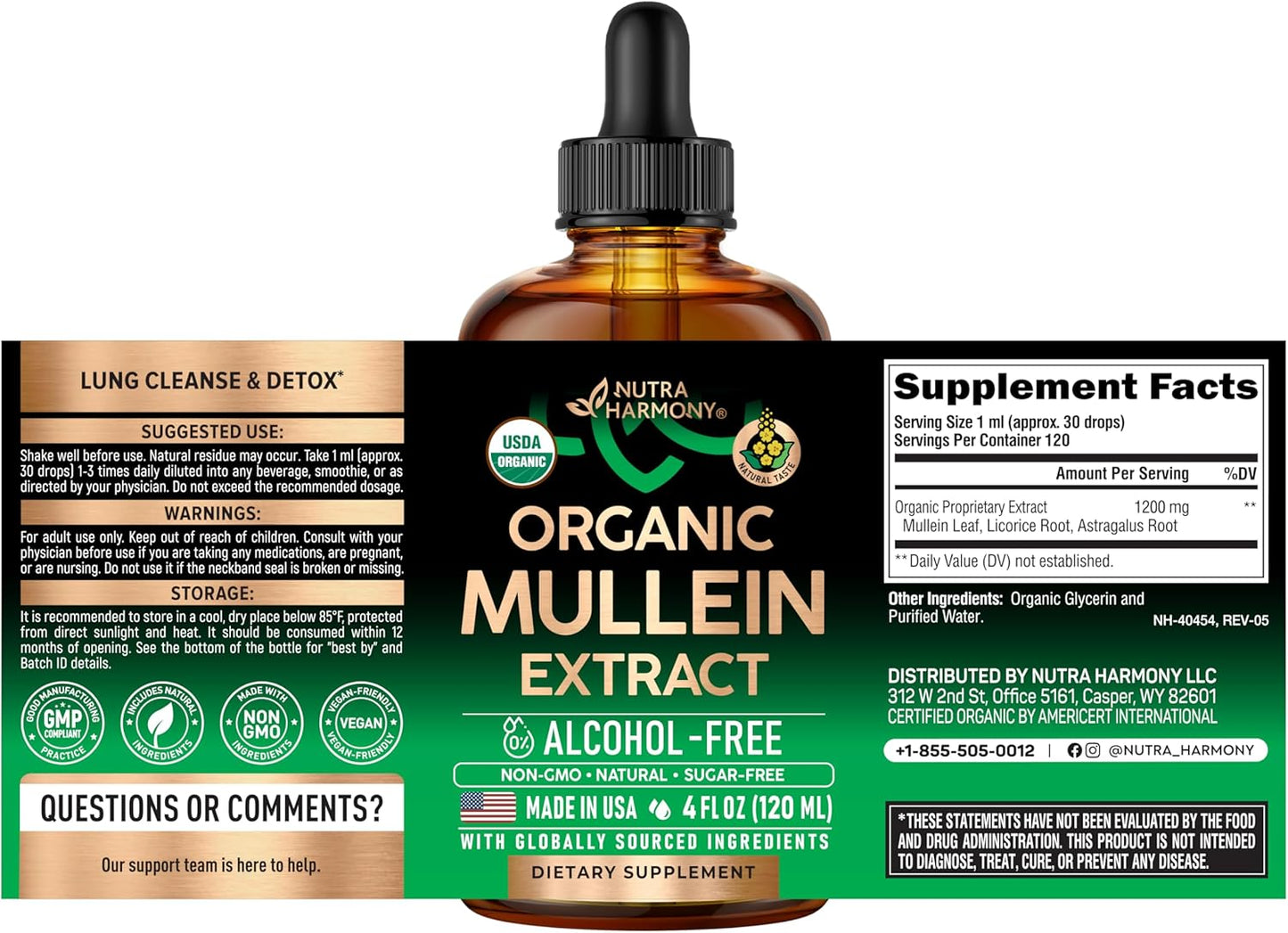 Organic Mullen Astragalus & Licorice Root