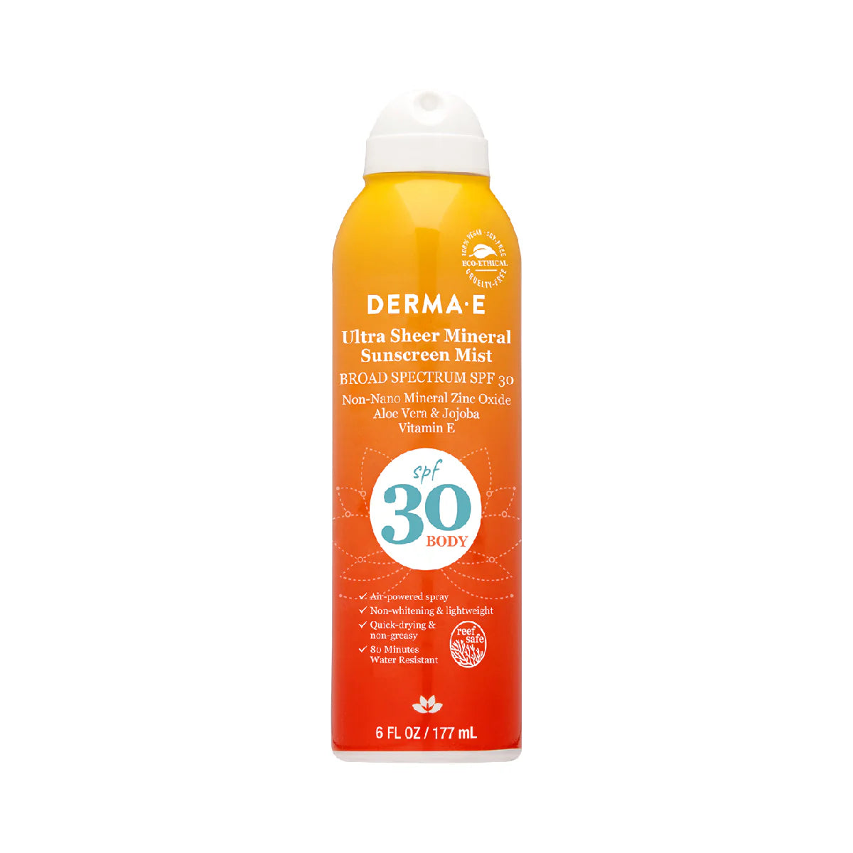 DERMA.E Ultra Sheer Mineral Sunscreen Mist SPF 30 - For Body