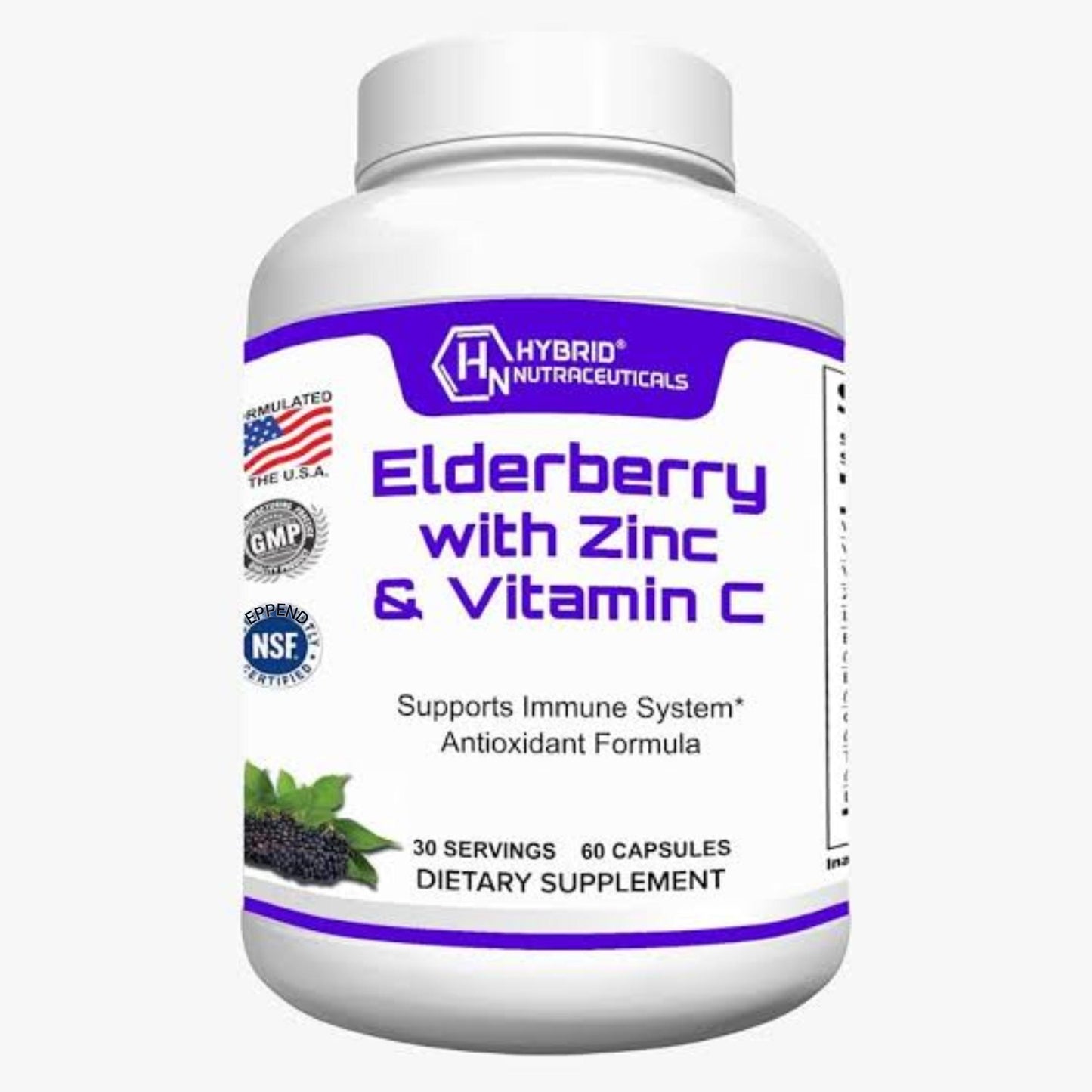 Hybrid Nutraceuticals Elderberry with Zinc & Vitamin C