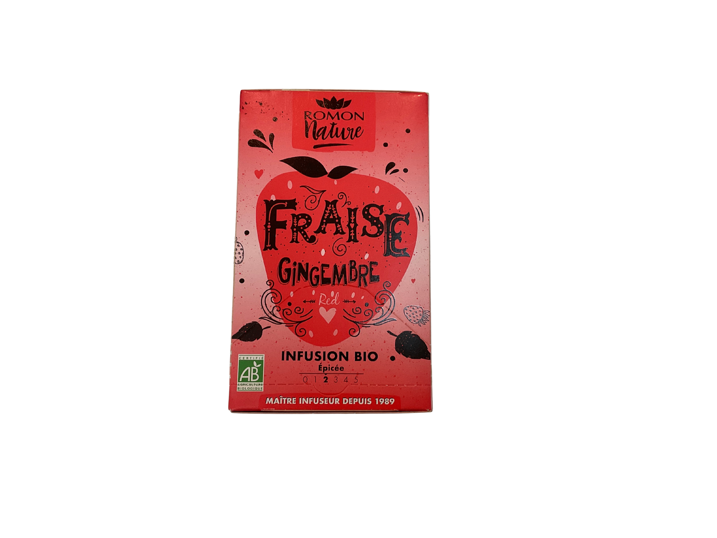 Romon Nature - Fraise Gingembre Bagged Tea Blend