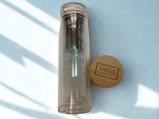 Glass Thrive Tea Infuser Cup