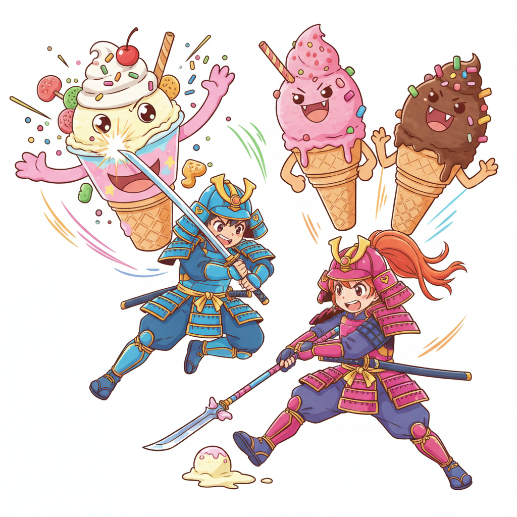 Small Ice Cream - Samurai Kids